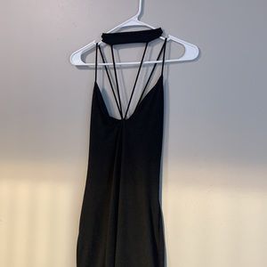Choker neck detail dress